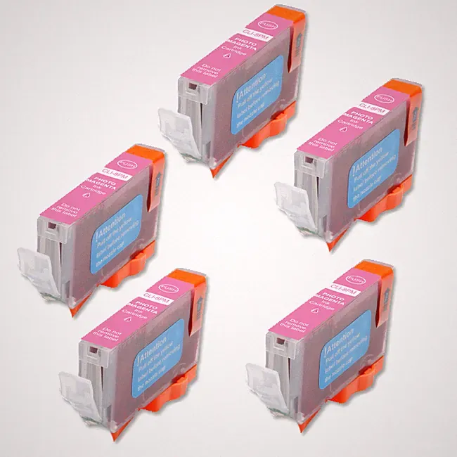 5 PHOTO MAGENTA Printer Ink with chip fits Canon CLI-8 iP6600D iP6700D