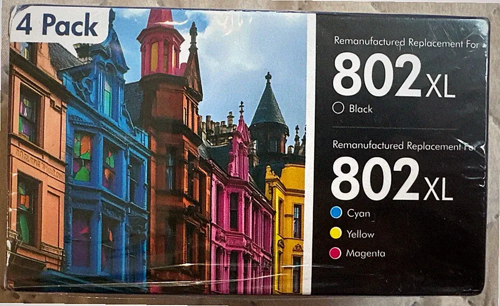 802XL Ink Cartridges for Epson Printers Workforce WF-4720 Sealed