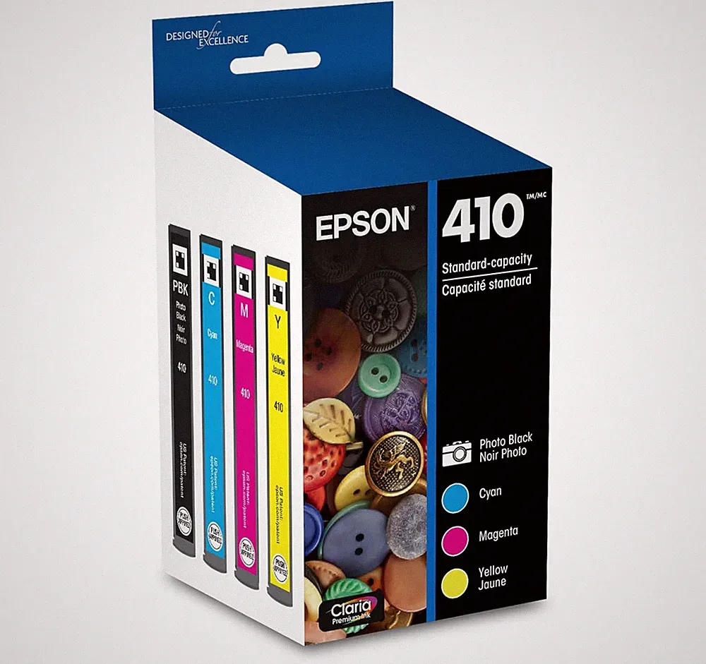 Epson 410 Color Ink Cartridges - Photo Black/Cyan/Magenta/Yellow (In Date) NEW !