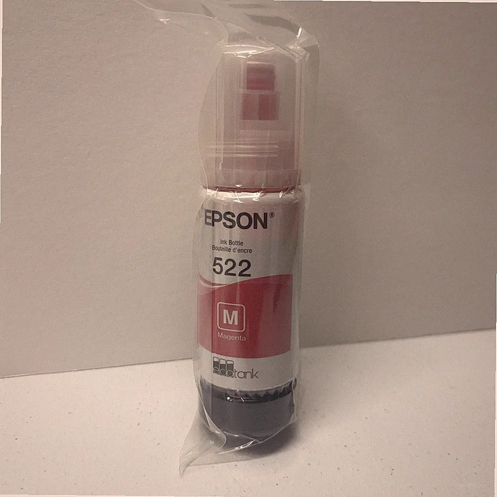 Genuine 522 Magenta Ink Bottle 65 Ml New Sealed Free Shipping