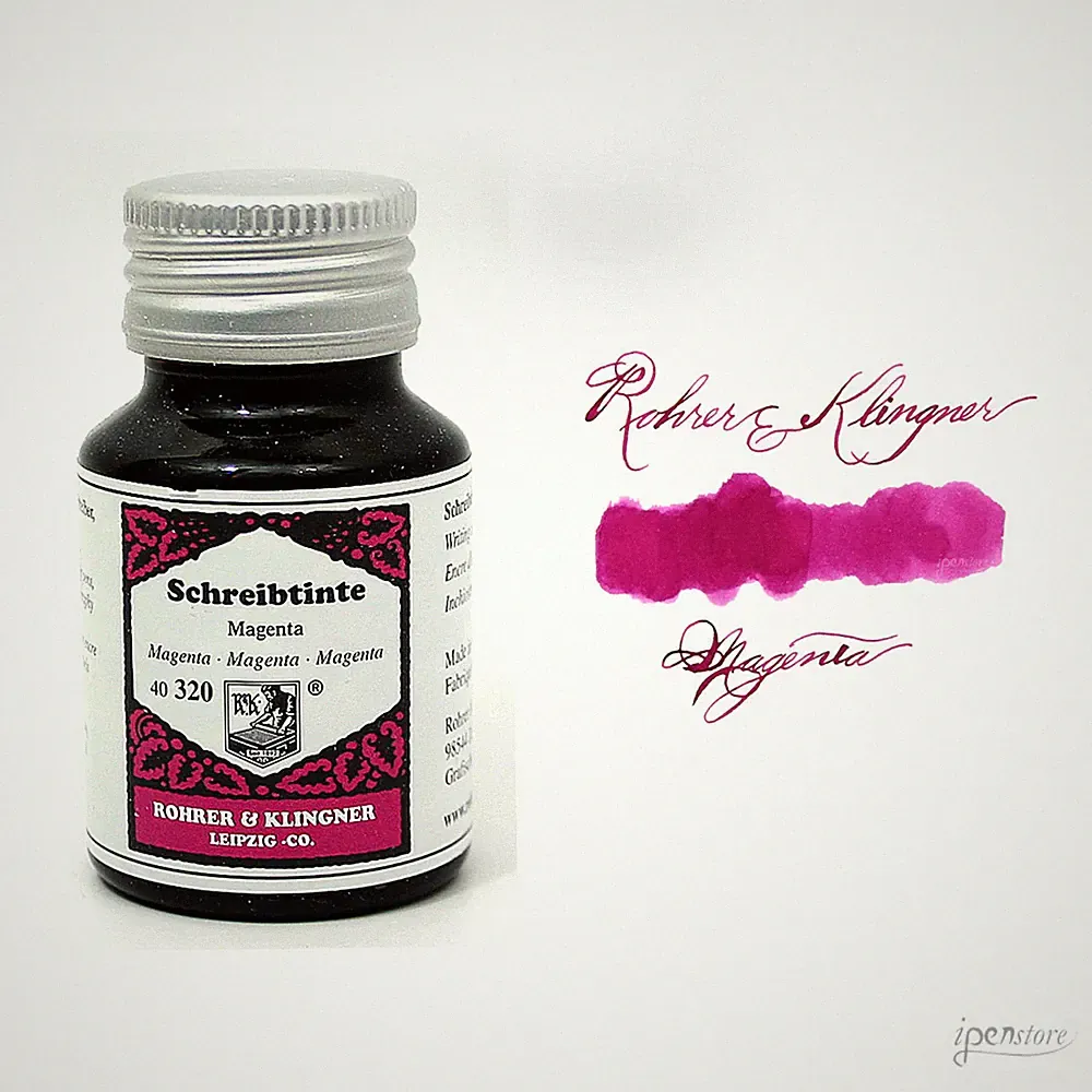 Rohrer & Klingner 50 ml Bottle Fountain Pen Ink, Magenta