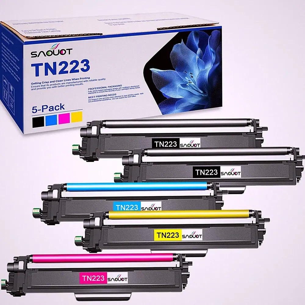 TN223 TN-223 Toner Cartridge Replacement for Brother TN 223 5PK HL-L3290CDW KCMY